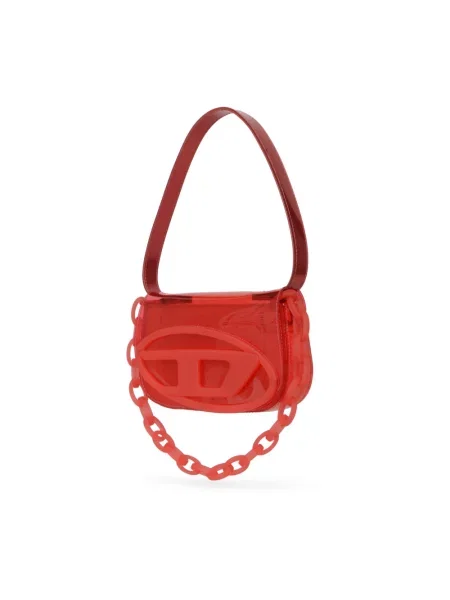 Torebka Diesel skórzana czerwona