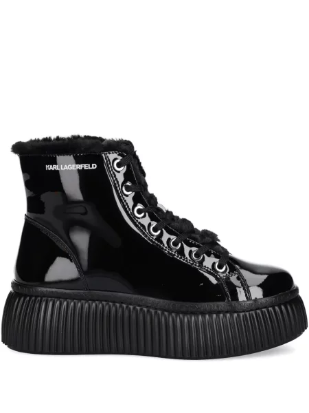 Cizme scurte Karl Lagerfeld din piele negru