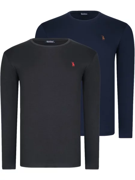 Majica z dolgimi rokavi Dewberry z dolgimi rokavi črna