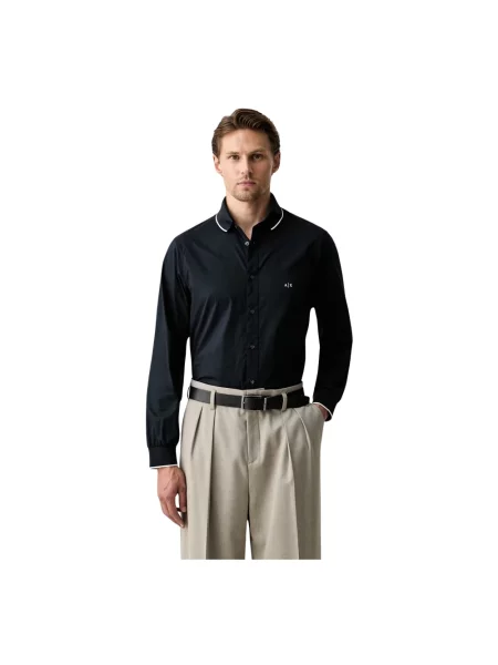 Koszula Armani Exchange niebieska