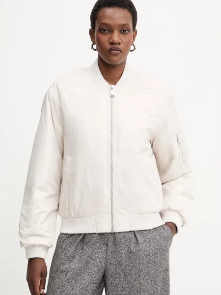 Guess kurtka bomber PHILOMENE zimowa beżowy