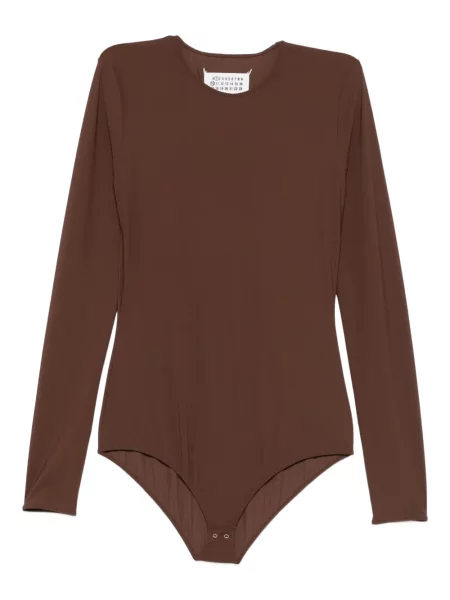 Długi body Maison Margiela brązowy