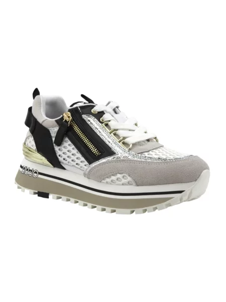 Sneakersy Liu Jo skórzane na platformie białe