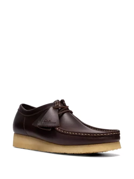 Botine Clarks Originals cu șireturi din piele maro