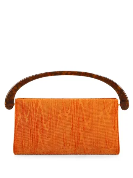 Geantă Dries Van Noten de catifea portocaliu