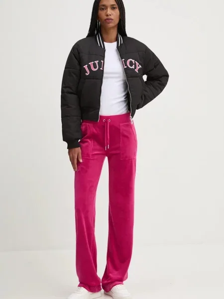 Juicy Couture kurtka bomber KELSEY PUFFER przejściowa czarny