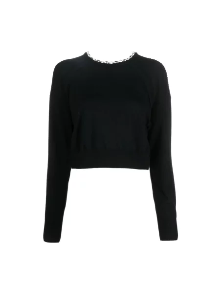 Sweter Paco Rabanne wełniany czarny