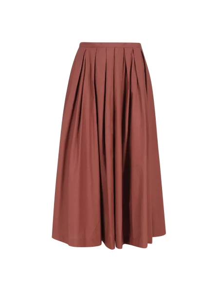 Spódnica plisowana Roberto Collina do kolan brązowa