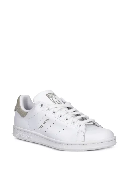 Sneakerși Adidas Gazelle din piele de căprioară cu decolteu rotund alb