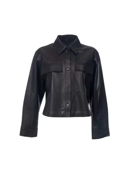 Kurtka skórzana Weekend Max Mara czarna