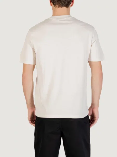 Koszulka crop top Mężczyzna NAPAPIJRI S-SMALL BOX SS beżowa