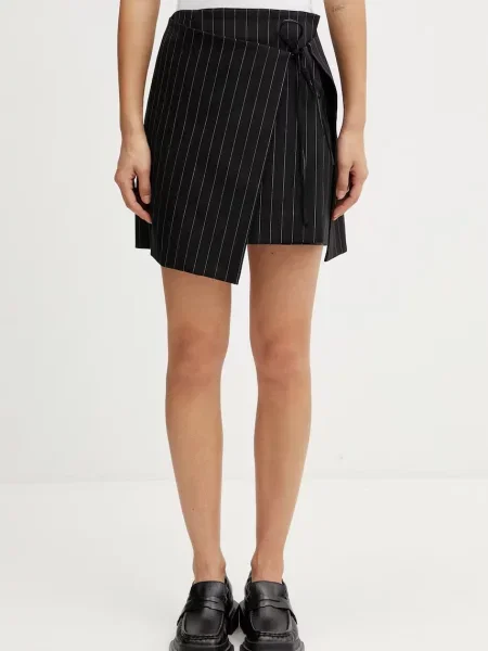 Sportmax Spxfatti spódnica z rozcięciem z wełną