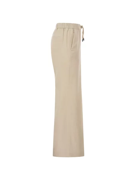 Pantaloni Peserico conici cu cordon