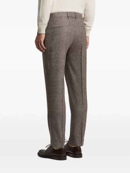 Pantaloni Peserico în carouri maro