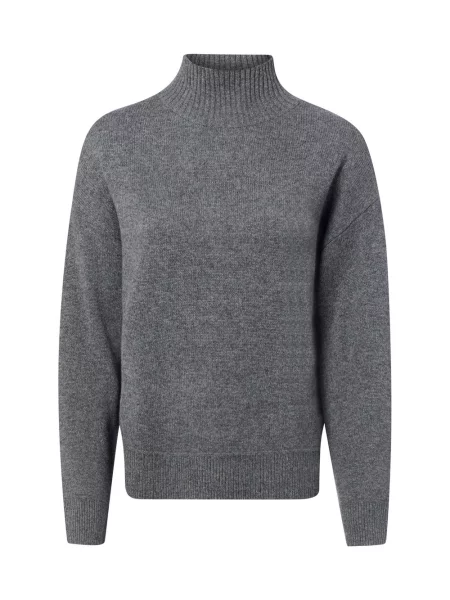 Marie Lund sweter merino Kobiety Wełna S szary