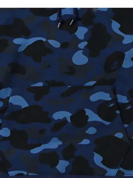 Hanorac cu glugă A Bathing Ape® cu autograf albastru