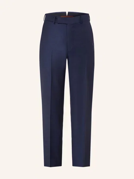 Zegna Kalhoty Trofeo Slim Fit Z Merino Vlny tmavě modrá