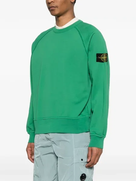 Hanorac Stone Island cu strasuri verde