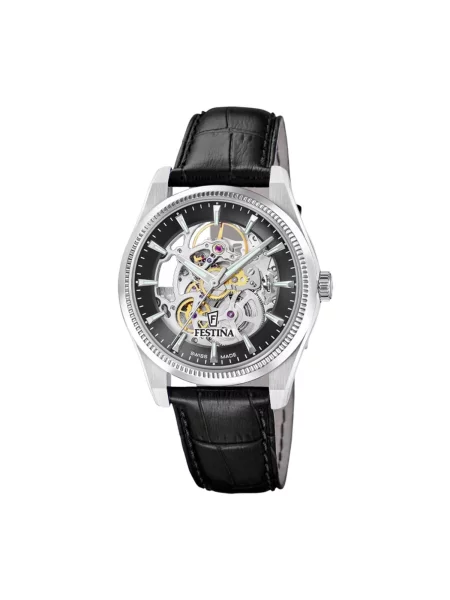FESTINA Analogové hodinky Automatic watch Automatic Swiss Made' černá