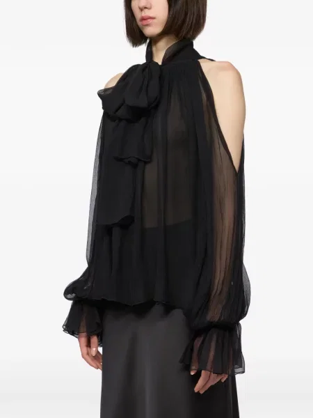Bluză Atu Body Couture cu funde negru