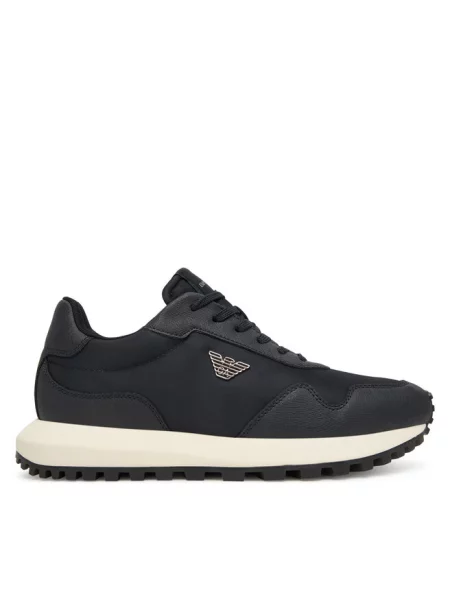 Emporio Armani Obuwie Mężczyzna Niebieski 43 EU Niskie Sneakersy granatowe