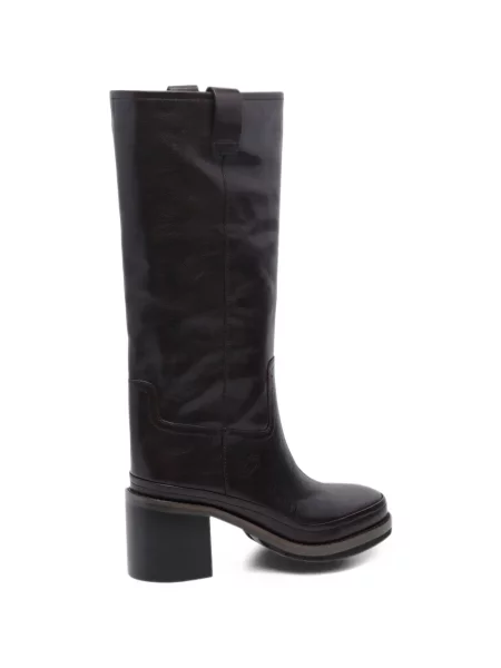 Botine Paloma Barcelo din piele roșu