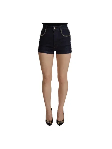 Krótkie szorty jeansowe Dolce And Gabbana niebieskie