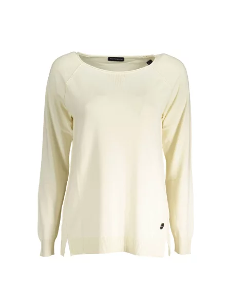 Bluza North Sails z dżerseju z dekoltem w łódkę beżowa