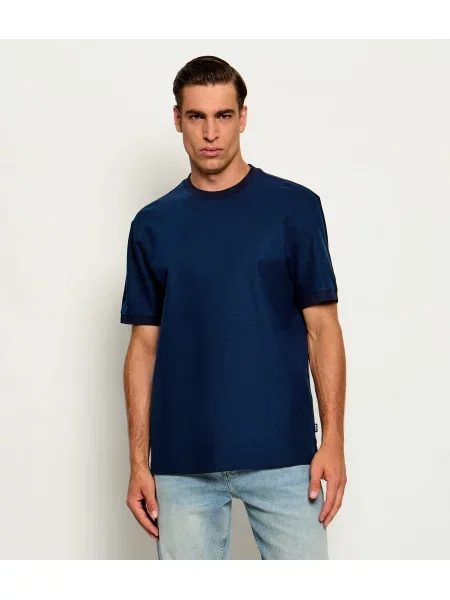 BOSS BLACK Tricou H-Taut 88 | mercerizat negru