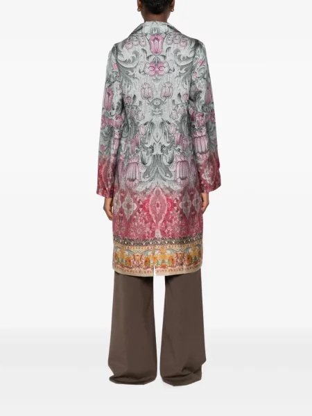 Palton Pierre-louis Mascia cu model floral verde