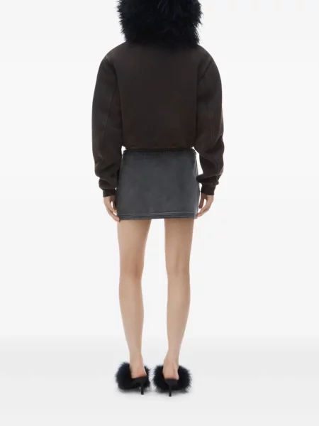 Mini sukňa Alexander Wang sivá
