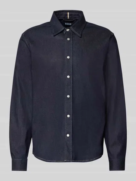 Koszulowa kurtka o kroju oversized z Mieszanka bawełny Model LIAM' Boss