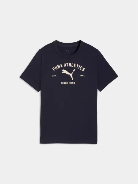 Дитяча Футболка PUMA Class Graphic Tee комбінований верх синій
