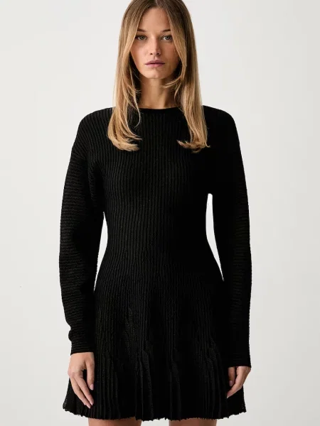 Elisabetta Franchi rochie cu vâscoză negru