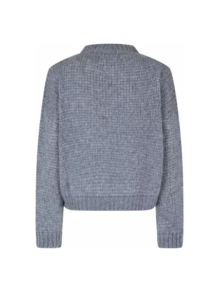 Sweter Roberto Collina niebieski
