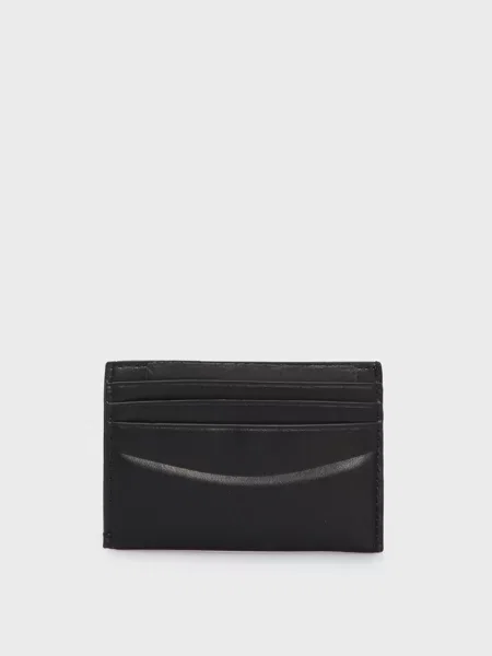 Кожаный кошелек Calvin Klein черный