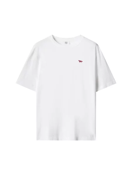Koszulka polo Maison Kitsune biała