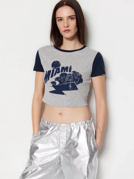 Trendyol Футболка сірий