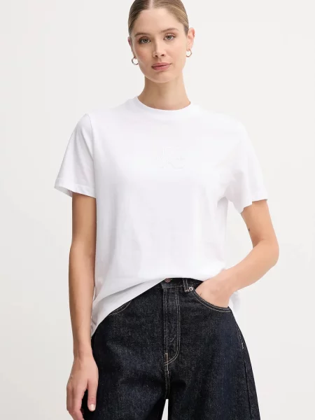 Calvin Klein Jeans T-shirt γυναικείο λευκό