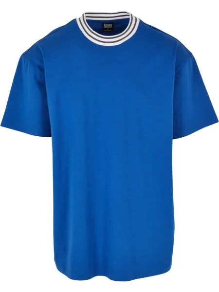 Urban Classics Tricou Kicker albastru noapte / albastru regal alb