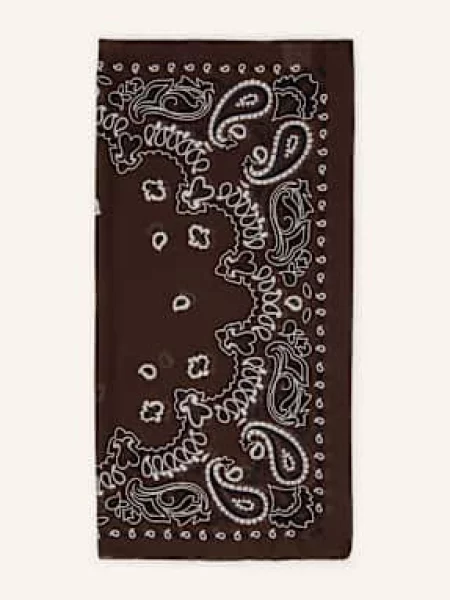 Destin Šátek tmavě hnědá/ bílá/ černá bílý