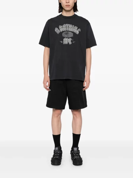 Raštuotas marškinėliai A Bathing Ape® pilka