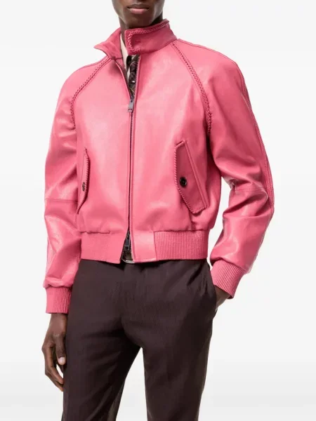 Geanta de piele Burberry roz
