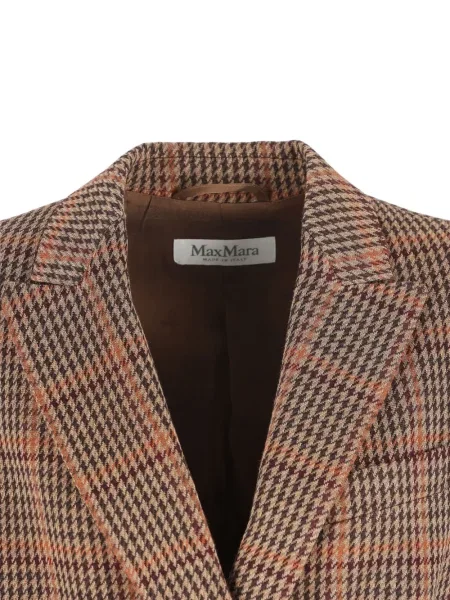 Sacou Max Mara în carouri maro