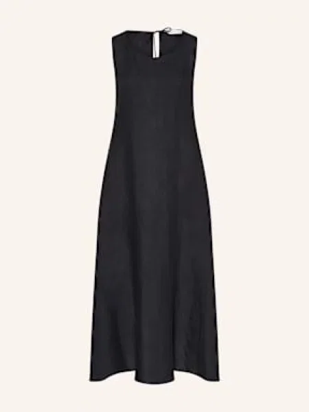 Robert Friedman Sukienka Z Lnu Albal schwarz czarna