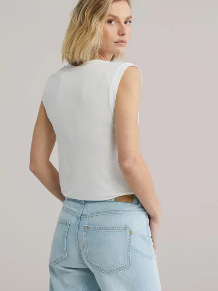 WE Fashion Top elefántcsont