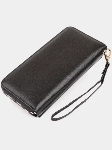 Кожаный кошелек St Leather Accessories черный