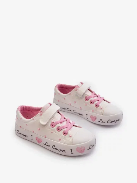 Teniși copii Lee Cooper alb