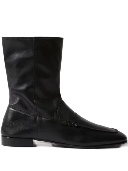 Cizme scurte Claudie Pierlot din piele negru