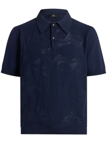 Polo Etro tricotate albastru